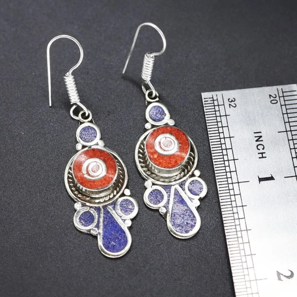 Traditional ethnic Gemstone earrings - Picture 8 of 8